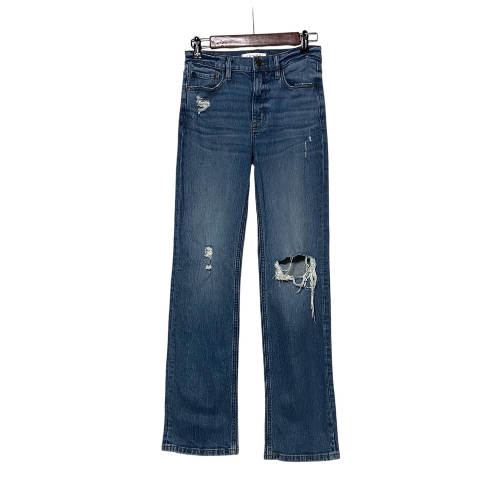 Eunina Super High Rise Dad Womens 26 Jeans Codi Blue